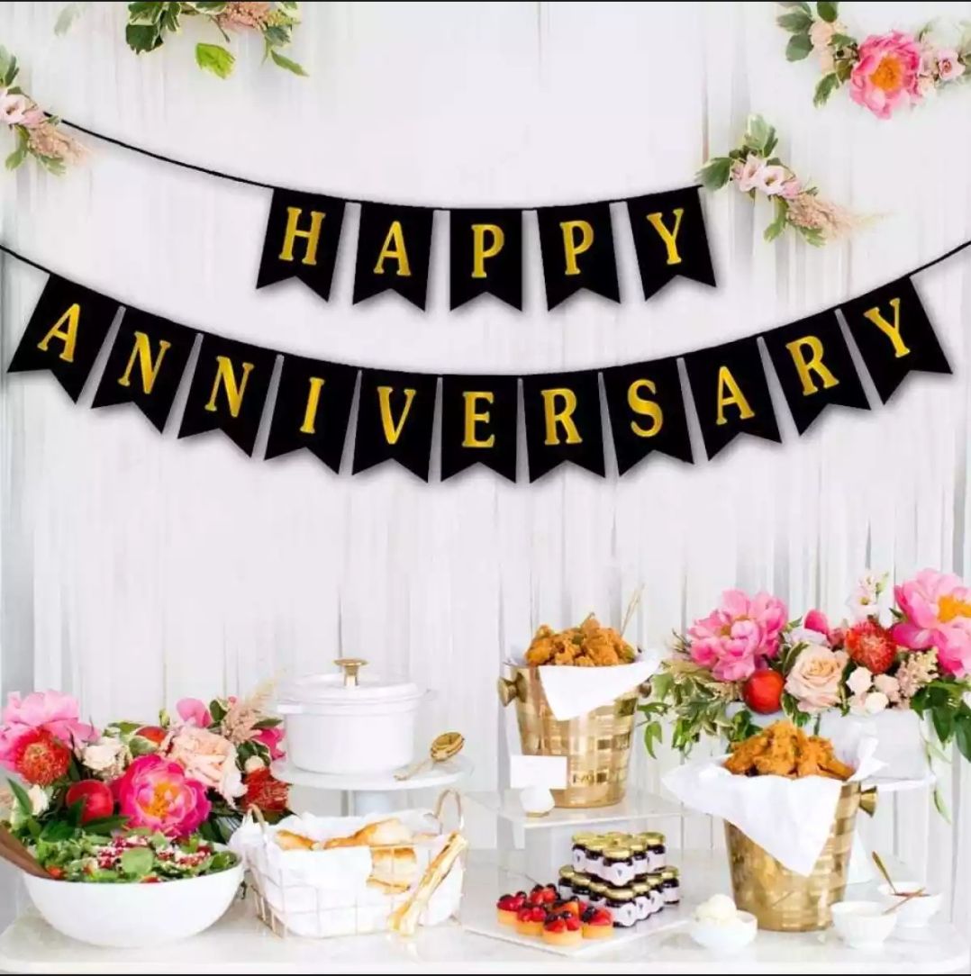 Happy anniversary banner/Anniversary card banner