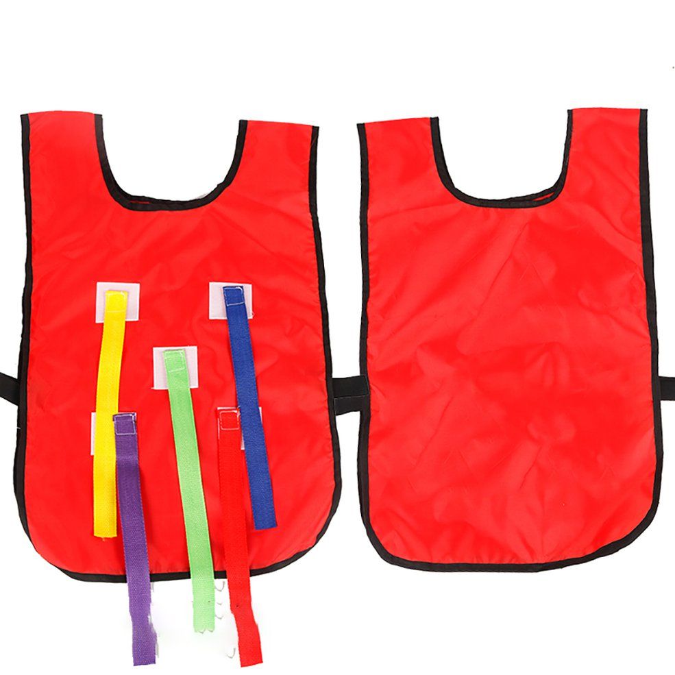 Tail-Pulling Vest Kindergarten Toy Children Sensory Training Equipment - Red Kids