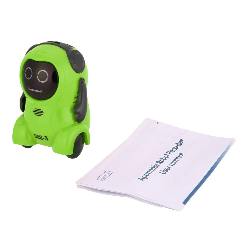 Ddg-3 Smart Pocket Voice Recording Rc Robot Recorder Arm 360 Rotation Toys