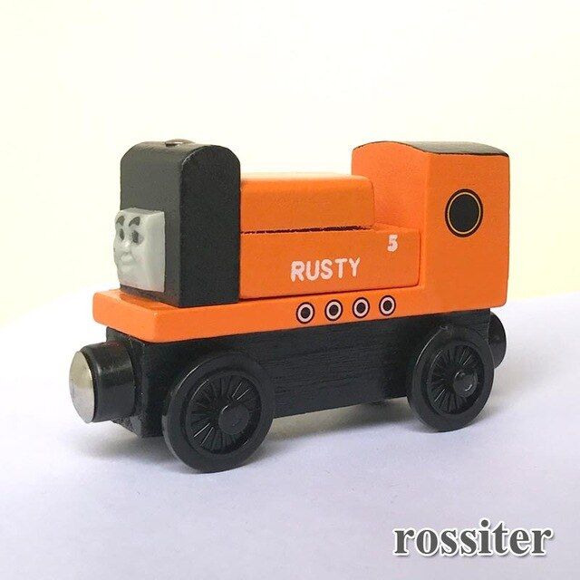 1pc Thomas Trains Toy Magnetic Wooden Thomas Train Car Wooden Magnetic Anime Locomotives Toy for children Kids Gift Party Favors