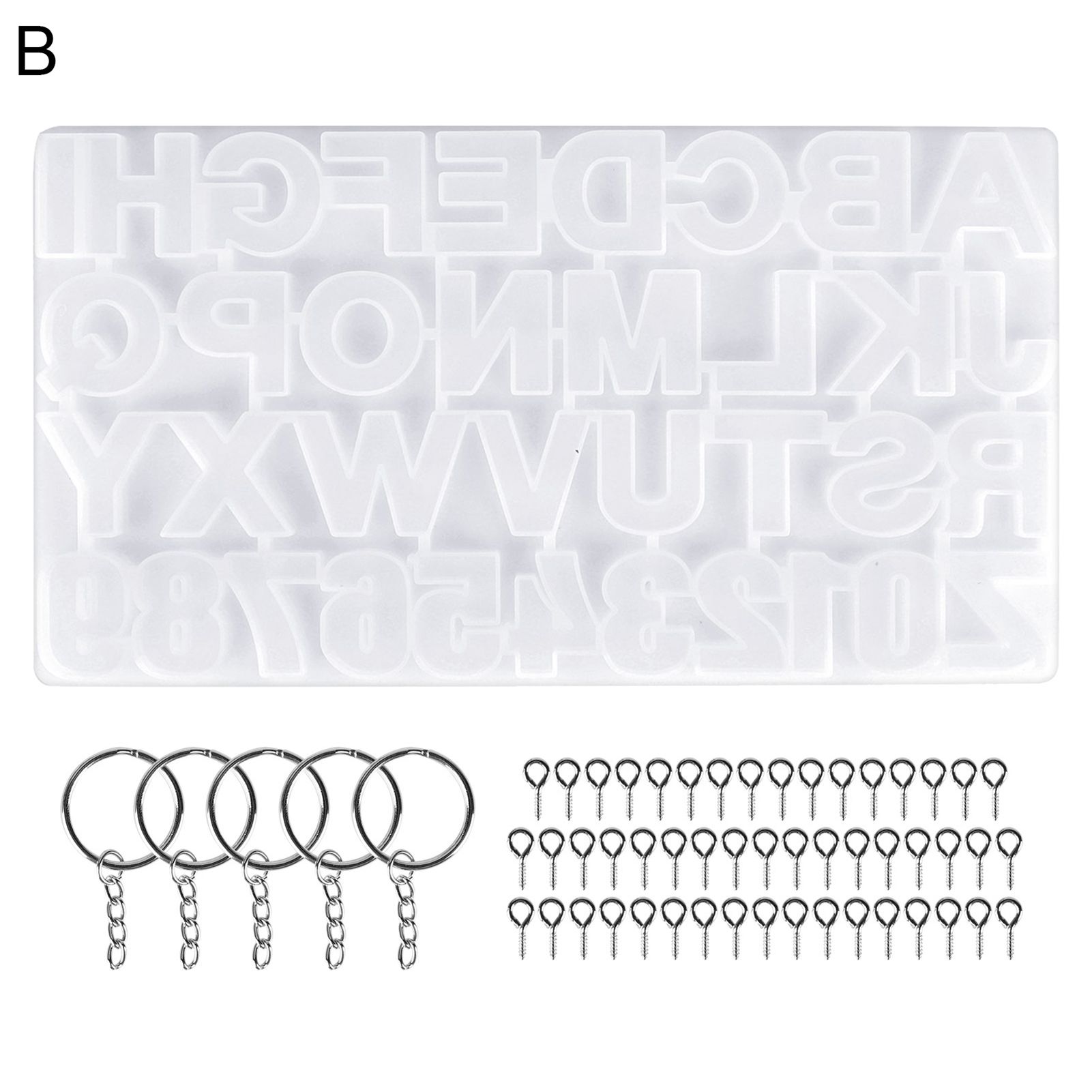 Letters Mold Multifunctional Simple to Clean Craft Mold
