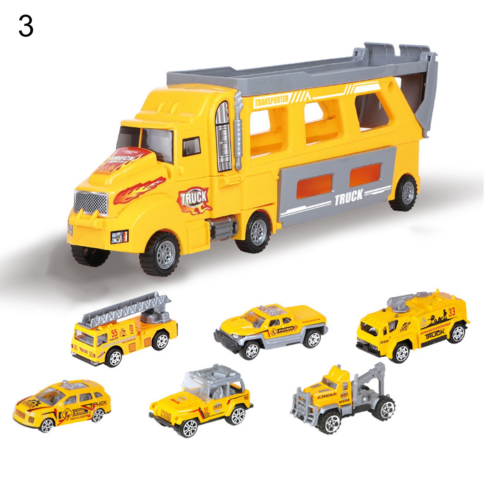 Car Model Toy istic Modeling Transport Eneering Ejection Diecast Car