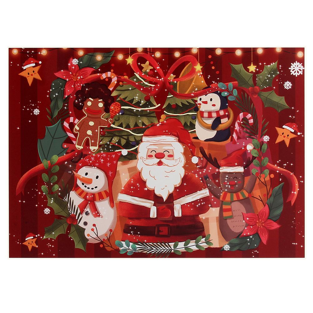 1000Pcs Santa Pattern Jigsaw Puzzle Christmas Gift Self Assembly for Kids Games
