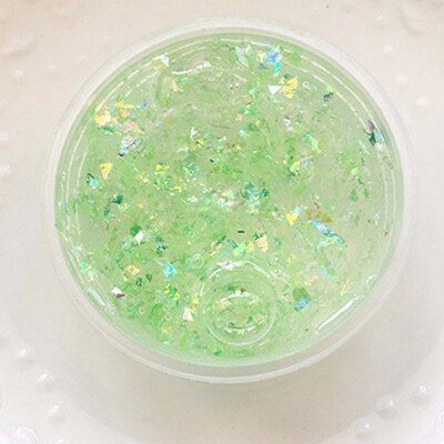 Crystal Mermaid Clear Glitter Slime Fluffy Floam Plasticine Mud Colorful Gifts Kids Anti Stress DIY Creative Activity Toys