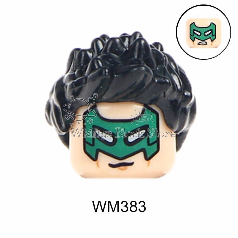 WM6007 WM6009 WM6013 WM6014 Movie cartoon series characters head accessories building blocks toys children gifts