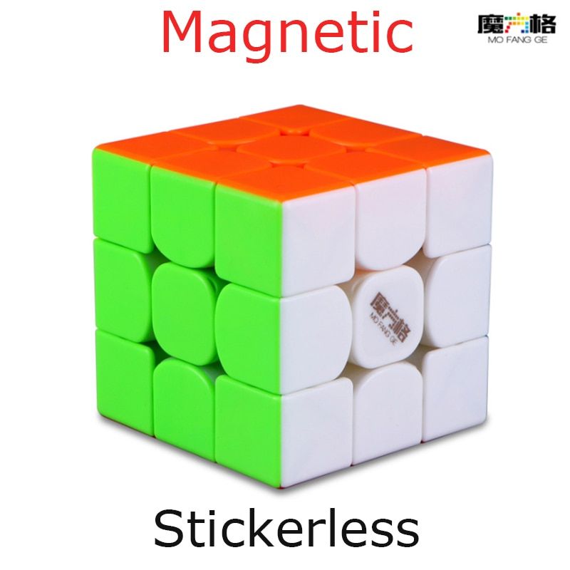 New QiYi MoFangGe Thunderclap V3 M 3x3x3 Magnetic Magic Cube Stickerless Puzzles Cubes Professional Magnets Cubo Magico 3x3