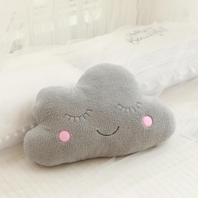 New Stuffed Cloud Moon Star Raindrop Plush Pillow Soft Cushion Cloud Stuffed Plush Toys For Children Baby Kids Pillow Girl Gift