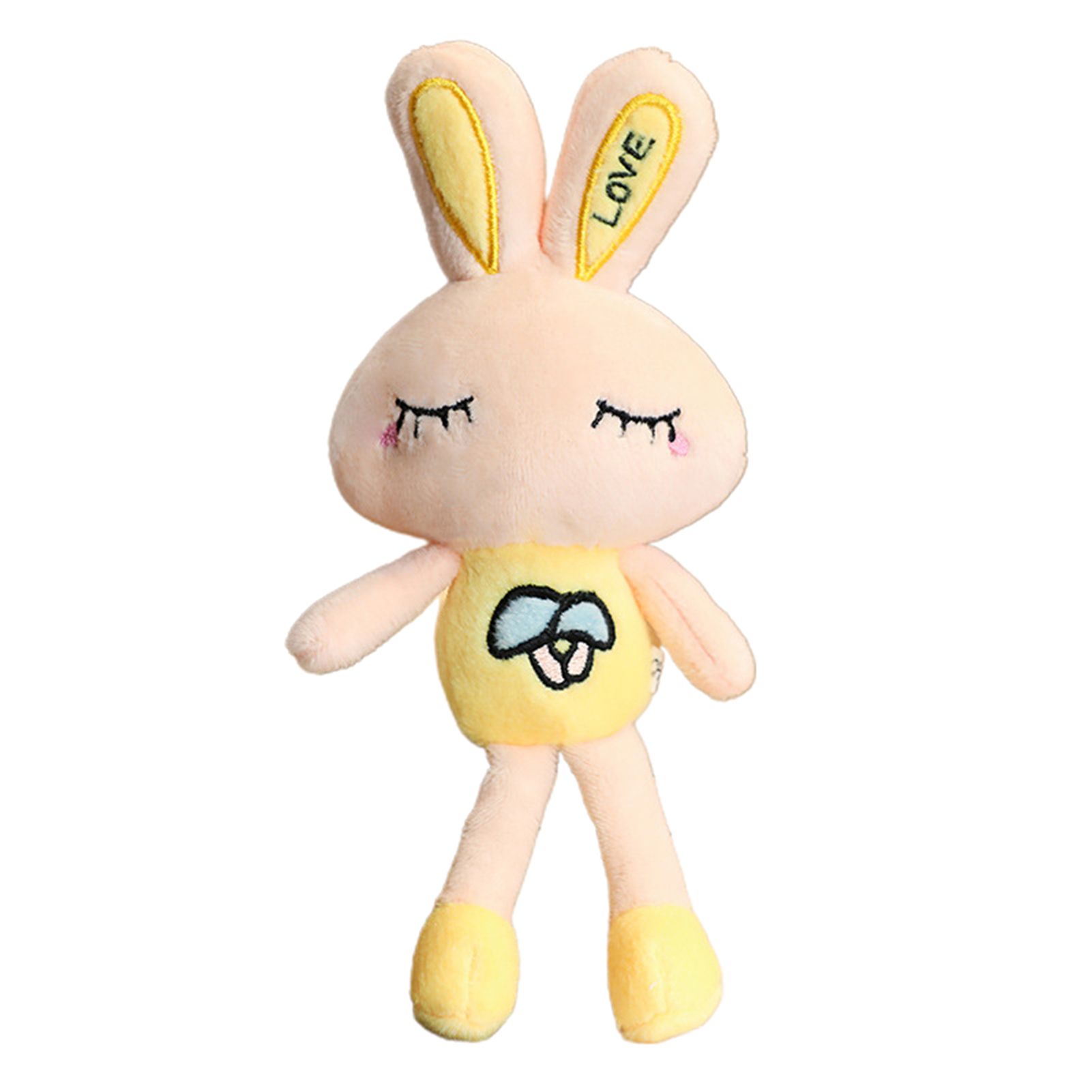 Plush Rabbit Toy No Deformation Simulation istic Rabbit Stuffed Keychain