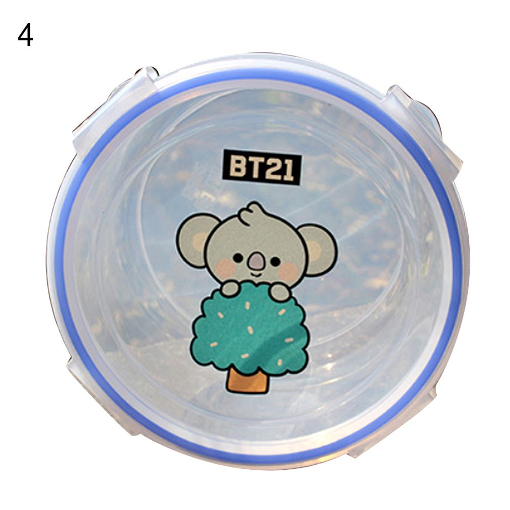BTS Transparent Kitchen Food Container Fridge Sealed Fresh-keeping Box with Lid