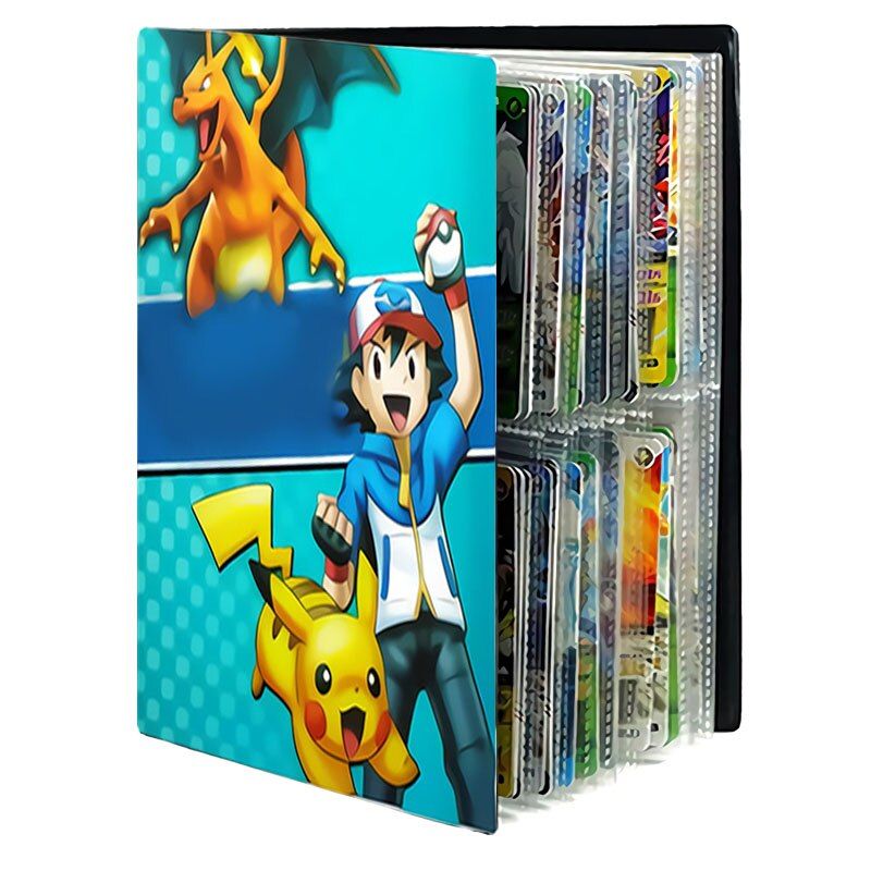 240PCS Game Pokemon Cards Album Book Cartoon Anime Card EX GX Collectors Loaded List For Kids Holder Capacity Binder Folder Toys