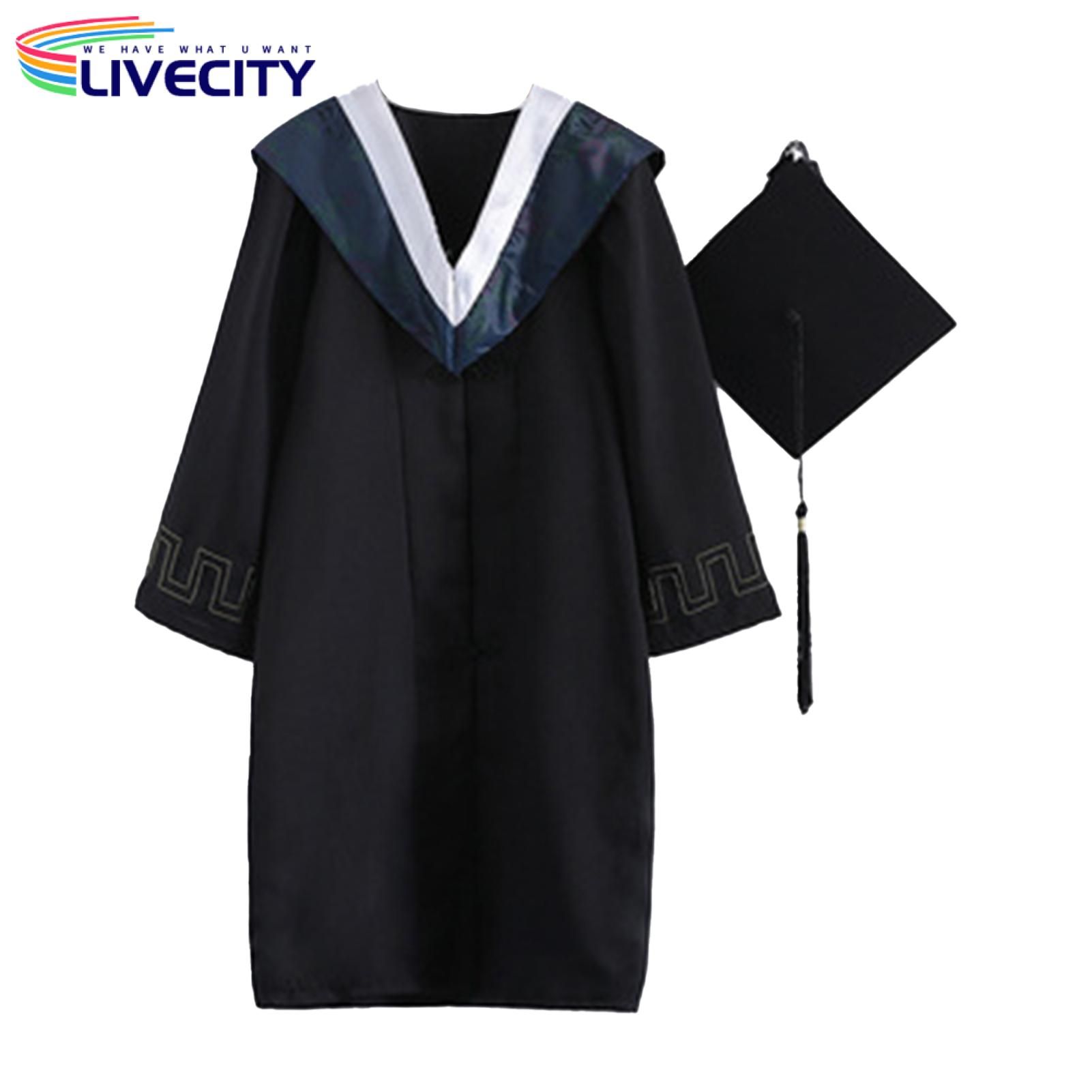Graduation Dress Exquisite Skin Touch Anti-shrink Graduation Uniform