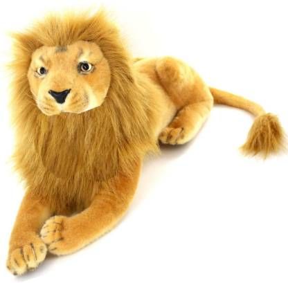 Fashioniestore Lifelike Lion Friend Light Brown Children'S Plush Stuffed Animal Toy - Toy