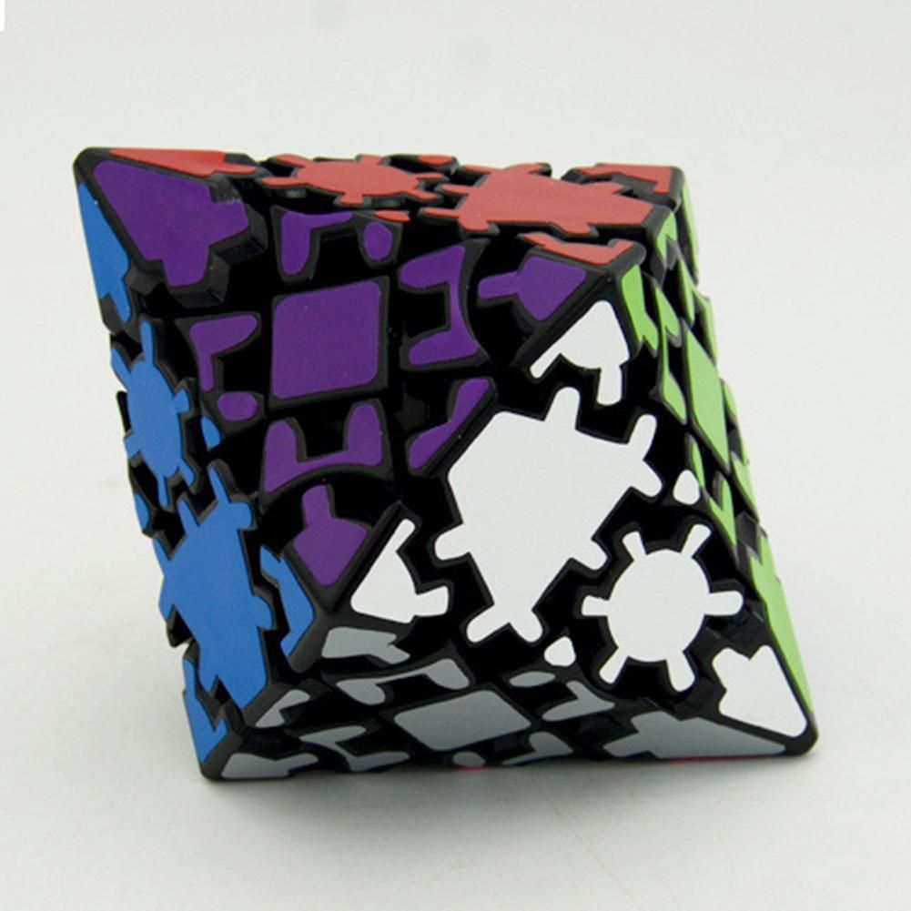 Polyhedron Magic Skewb Cube with Sticker, Pyramid Gear Speed Cube Puzzle Toy Ideal Gift