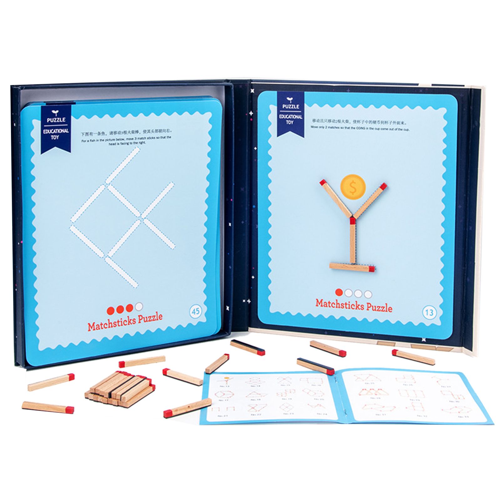 Magnetic Logic Math Matches Board Game Kids Educational Thinking Training Toys