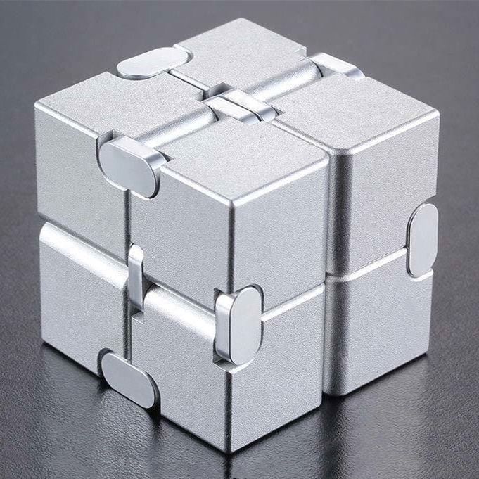 Puzzle Infinity Magic Metal Cube Finger Fidget Antistress Anxiety Stress Relief Relax Blocks Kids Toys Gift For Children Adults