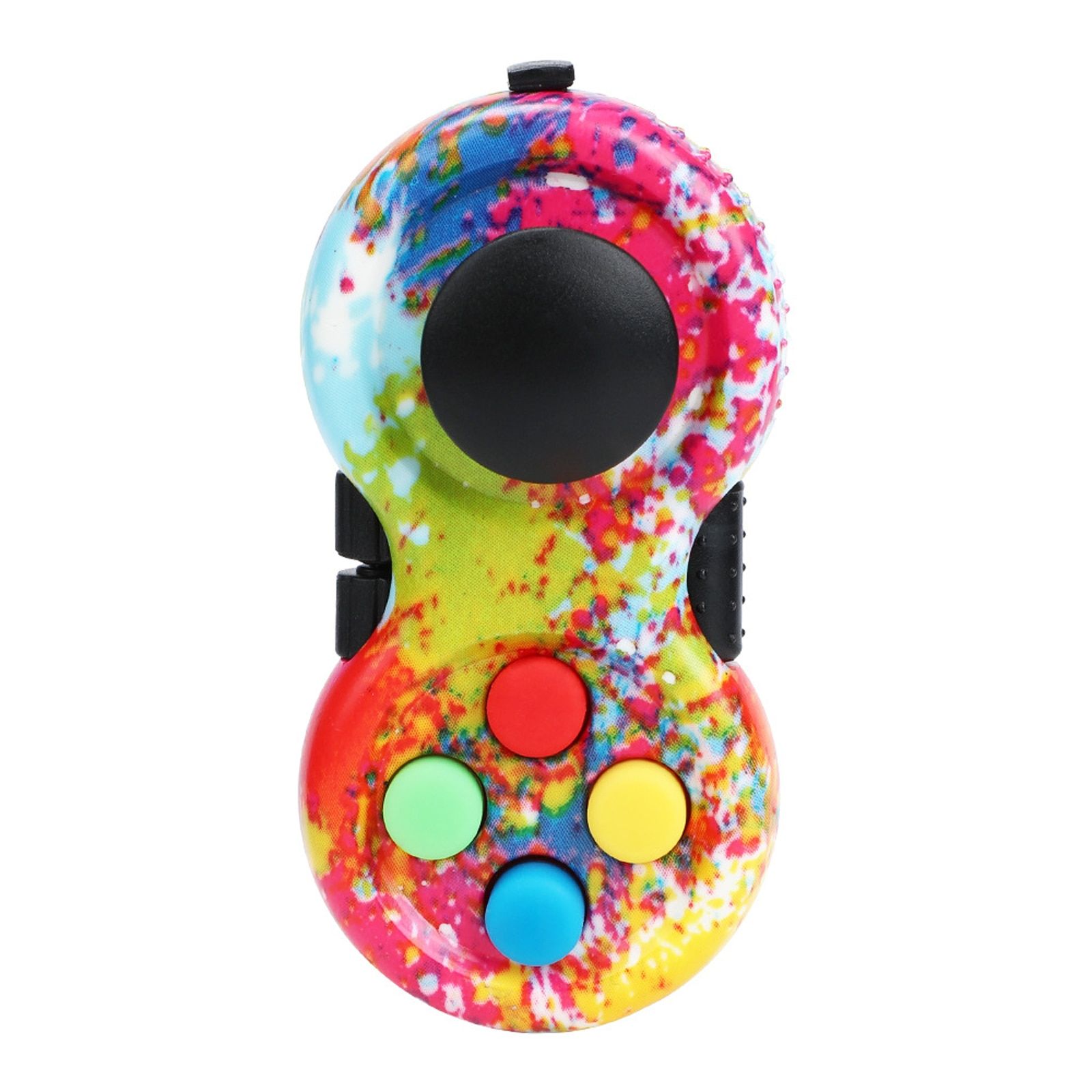 Fidget Toy Rainbow Handle Fidget Toy Classic Controller Game Pad Fidget Focus Toy ADHD Anxiety and Stress Relief
