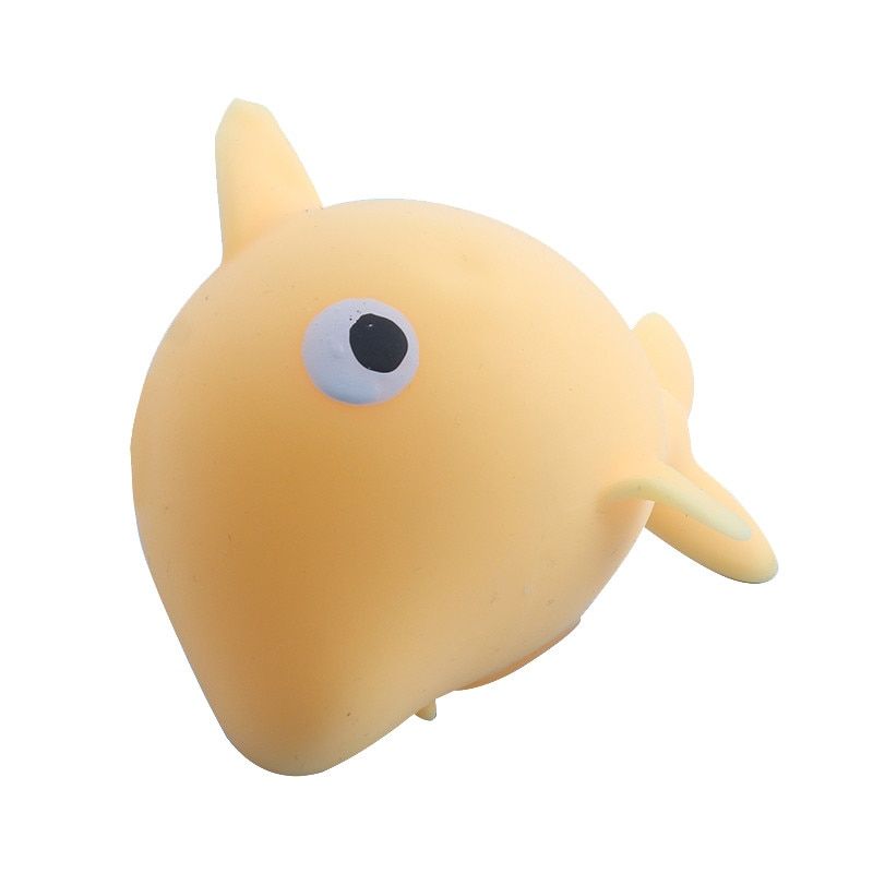 Soft Fish Fidget Toys Anti Stress Squishy Squeeze Ball Sensory Figet Toys Cute Animal Stress Reliever Toy For Children Adult Gif