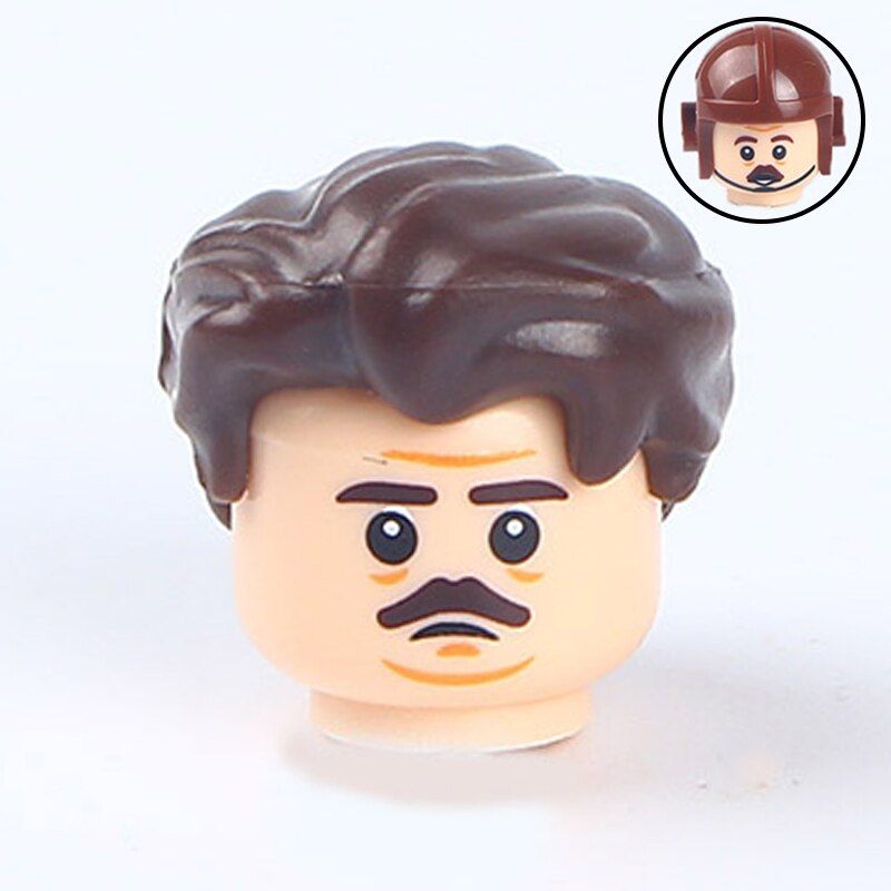 Action Figure Head Accessories Movie Building Blocks Kids Educational Toys For Children Brick Gift