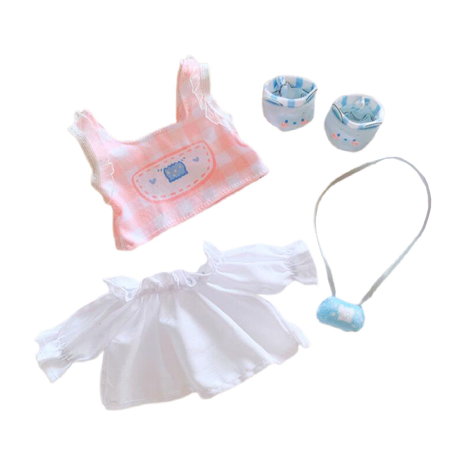 Doll Clothes Exquisite Idol Doll Vest Skirt with Lovely Bag