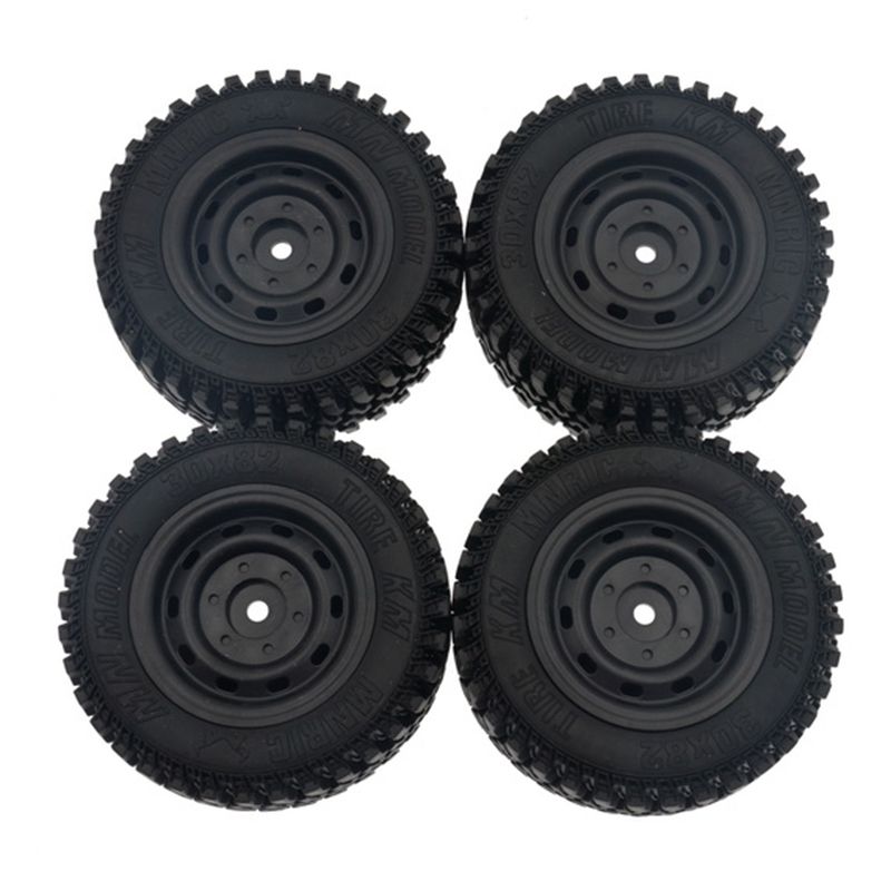 4Pcs Rubber Wheel Tire Tyre for MN86 1/12 RC Car DIY Upgrade Spare Parts