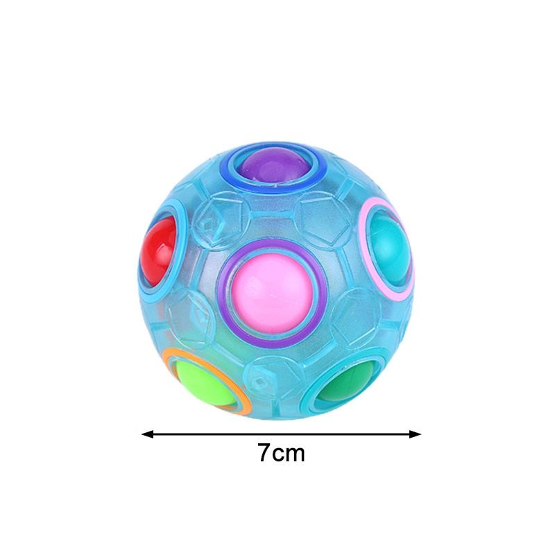Rainbow Ball Magic Cube Child Adult Antistress Toy Educational Learning Football Shape Magic Ball Stress Release ABS Puzzle Game