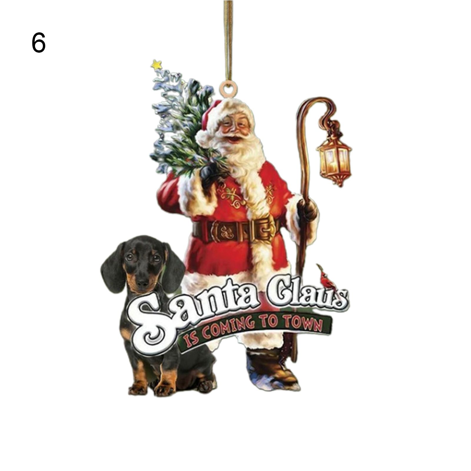 Christmas Pendant No Burrs Santa Claus Christmas Pendants
