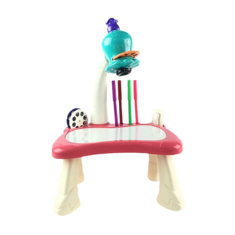Children Early Educational Painting Learning Projector Kids Arts and Crafts Projection Drawing Table Desk Toy