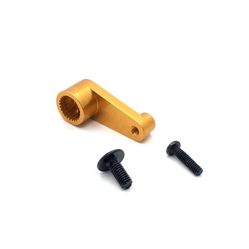 Metal 144001-1263 25T Servo Arm Horn Upgrade Parts for WLtoys 144001 1/14 RC Car Upgrade Spare Parts,Yellow