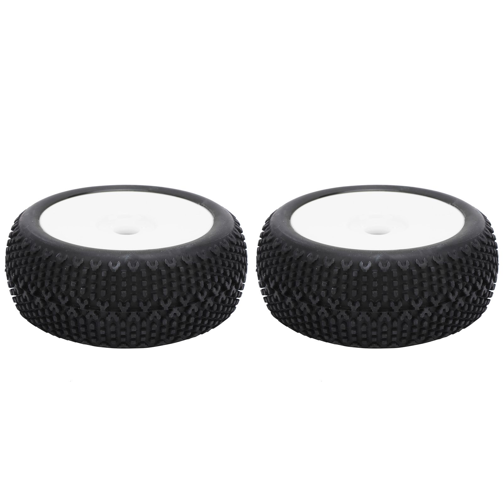 2pcs Rubber Tire RC Crawler Tyre 17mm Hex Wheel Hub Spare Part Suitable for 1/8 crawler cross country vehicle