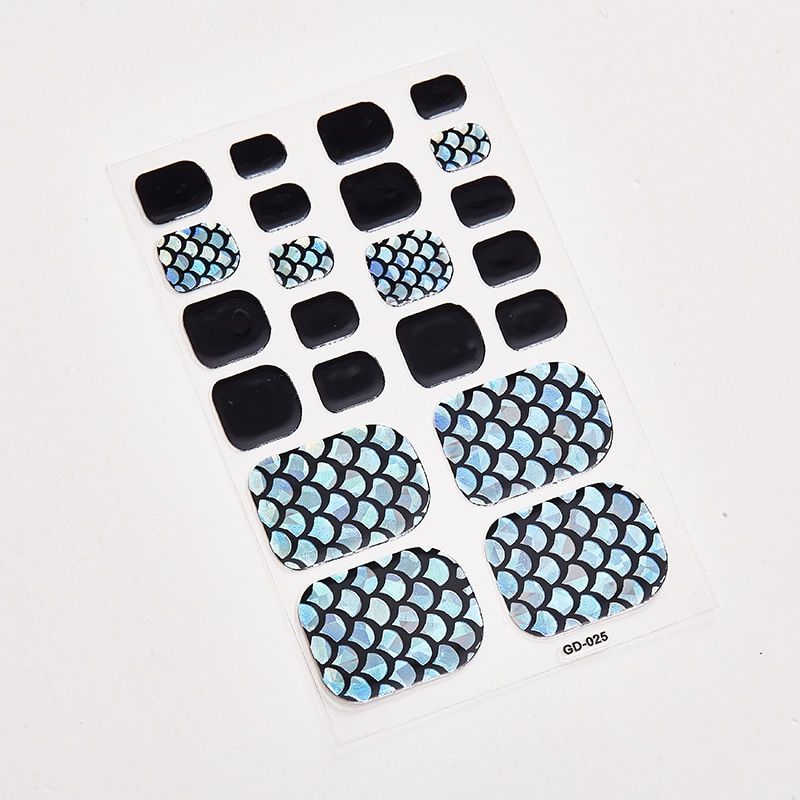 22 Tips/Sheet Nail Tape Manicure Decoration Nail Sticker Set Sticker For Nails Nail Sticker Album Popular Nail Sticker Trend
