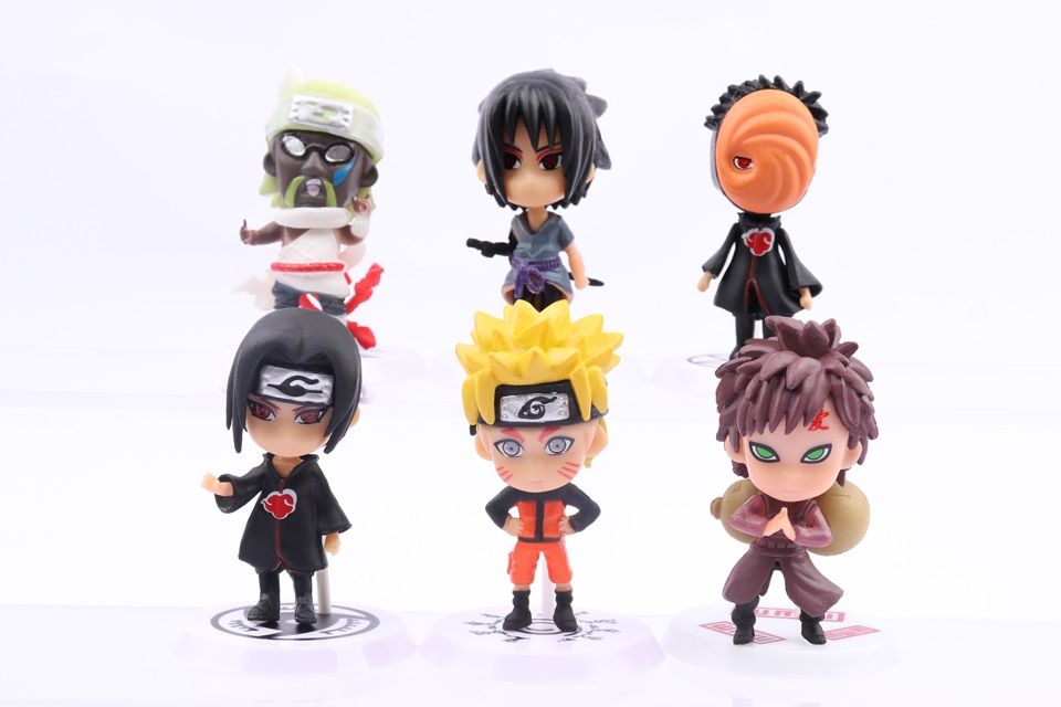 12/11/6PCS Naruto Doll Kawaii Action Figure Anime Figure Anime Children's Gifts Naruto Haruno Sakura Uzumaki Sasuke Kakashi