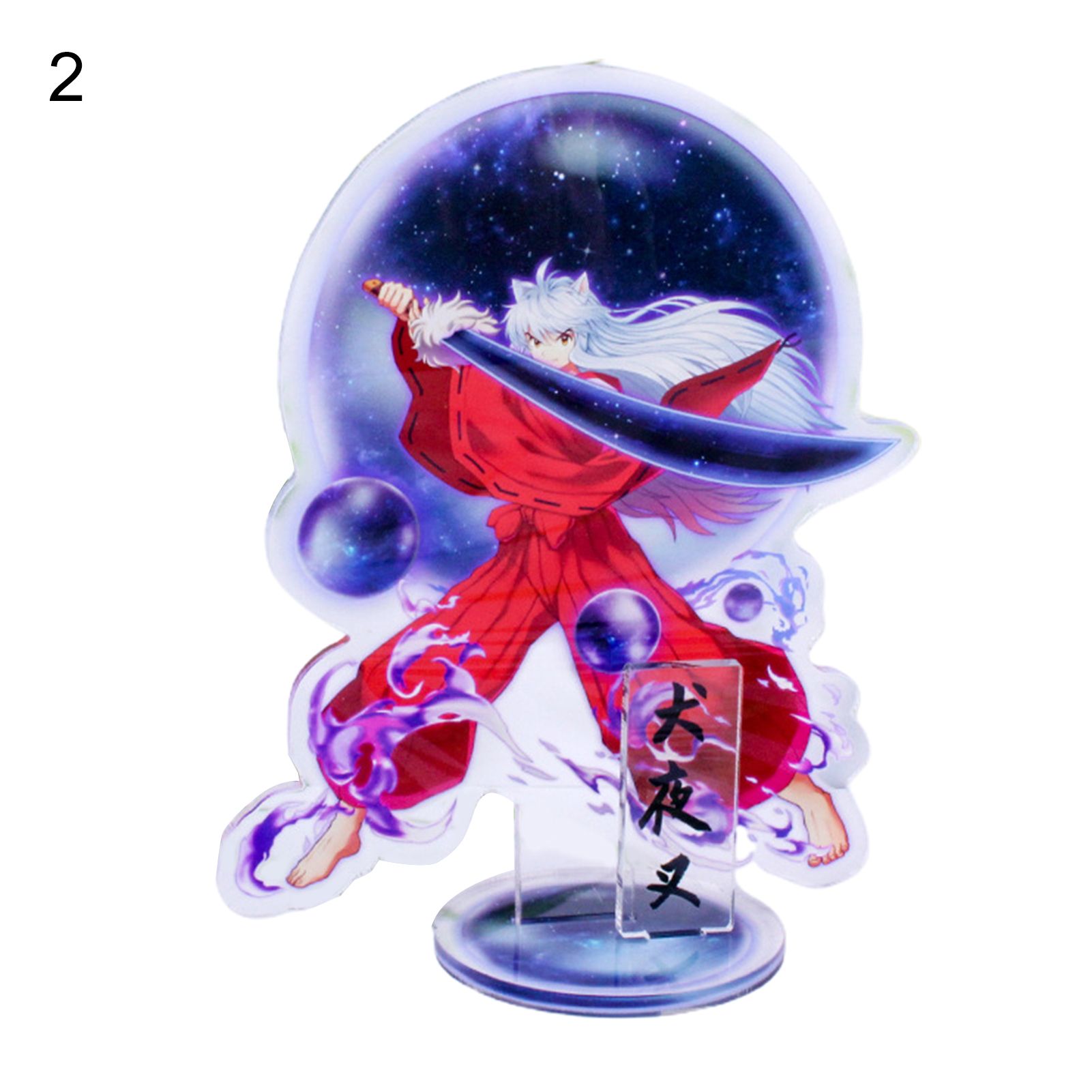 Inuyasha  Acrylic Standing Anti-crack Exquisite Craftmanship Smallest Detail Anime Collection Inuyasha Stand Figure for Decor