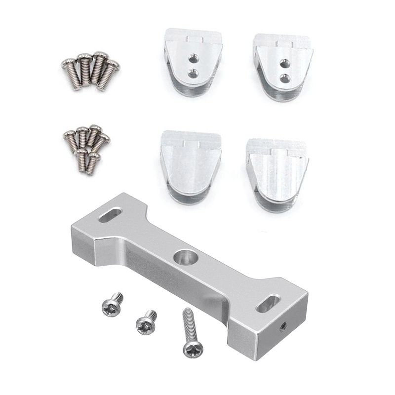 2Set for WPL 1/16 RC Car Parts: 1 Set Lifting Lug with Screw Set & 1 Set Beam Center Fixed Cooler Suit Mount Seat Parts