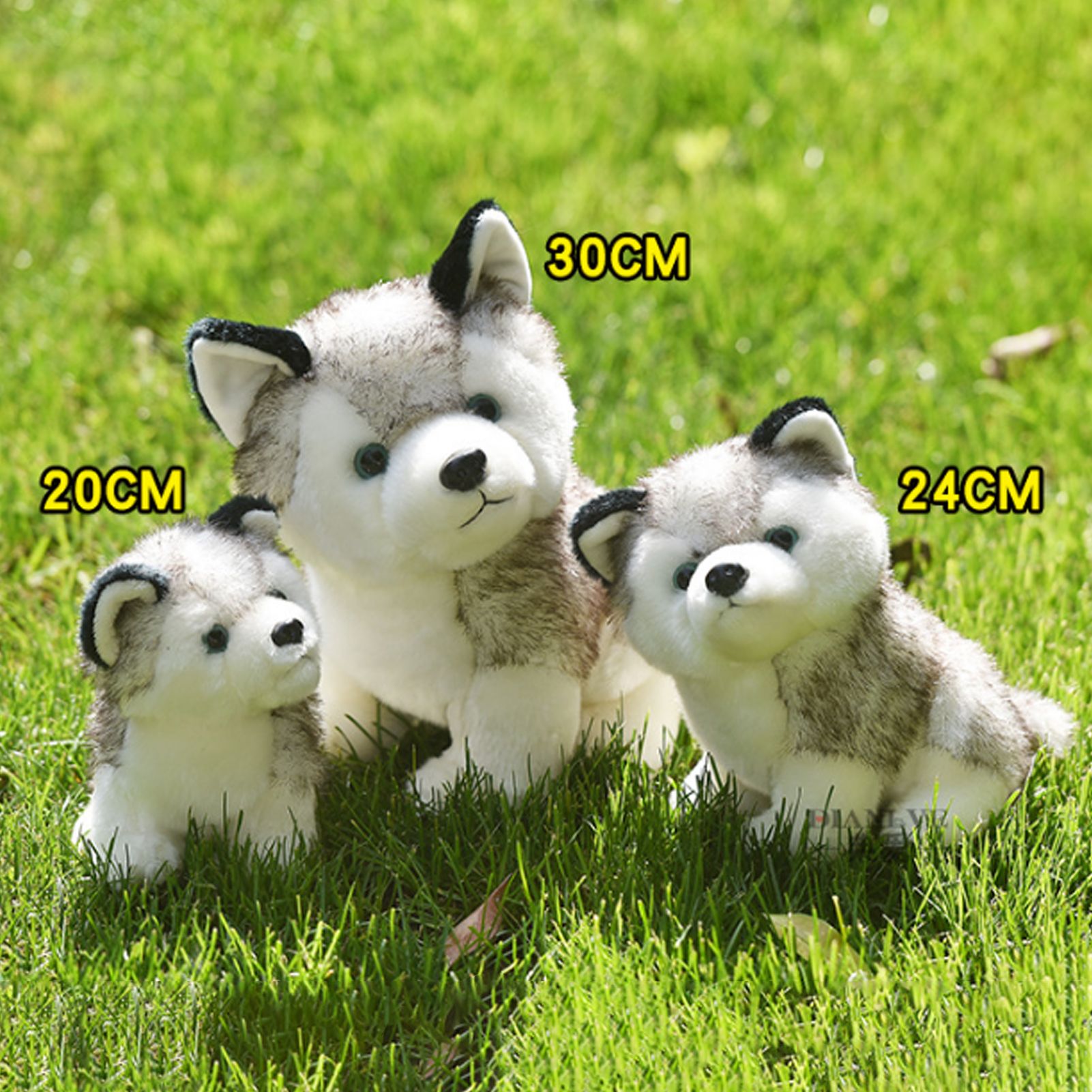 Cute Husky Puppy Dog Soft Plush Doll Sleeping Toy Kids Gift Home Decoration