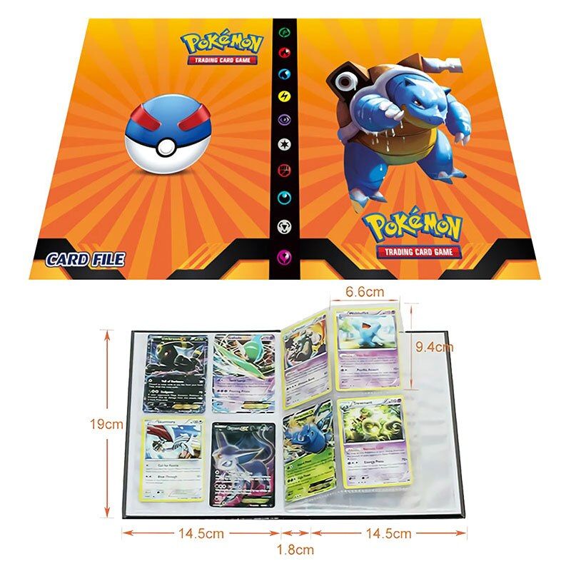 Pokemon Cards EX GX Album Book 240/80cs Binder Folder Anime Game Card Collectors Holder Capacity Children Loaded ListToys