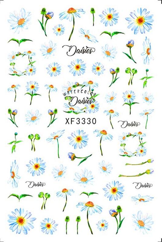 2020  Fashion 3D Nail Art Sticker Decal Leaf Decoration DIY Flower Butterfly Sticker Back Glue Manicure Sticker on Nails