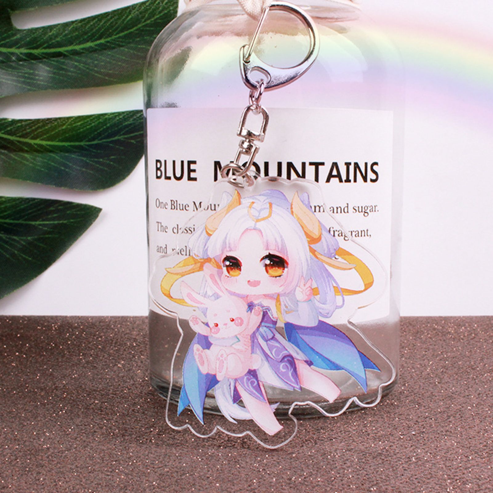 Key Ring Sturdy Fashion Women Men Pendant Keychain