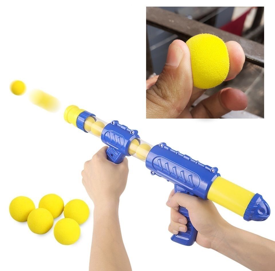Pump Action Power Blaster  Shooting Soft Foam Ball Bonduk  for Children including 11 pcs ball