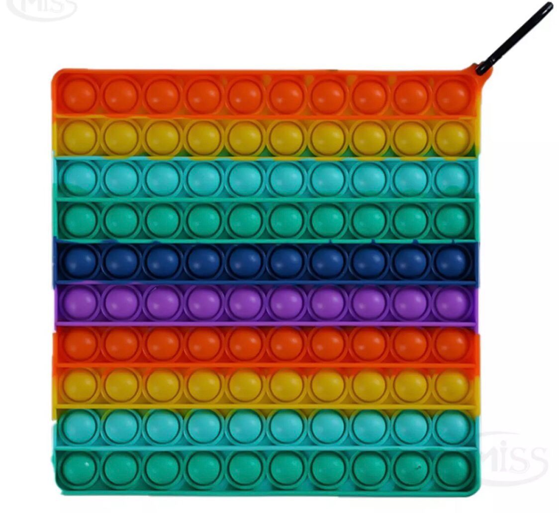20x20cmNiceBorn Fidget Toy Tangram Puzzle Pop Toy Bubble Sensory Fidget Toy Autism Special Needs Stress Reliever Toy Silicone Bubble Toy Squeeze Sensory Toy Fingertip Toys for Adults Boys Girls