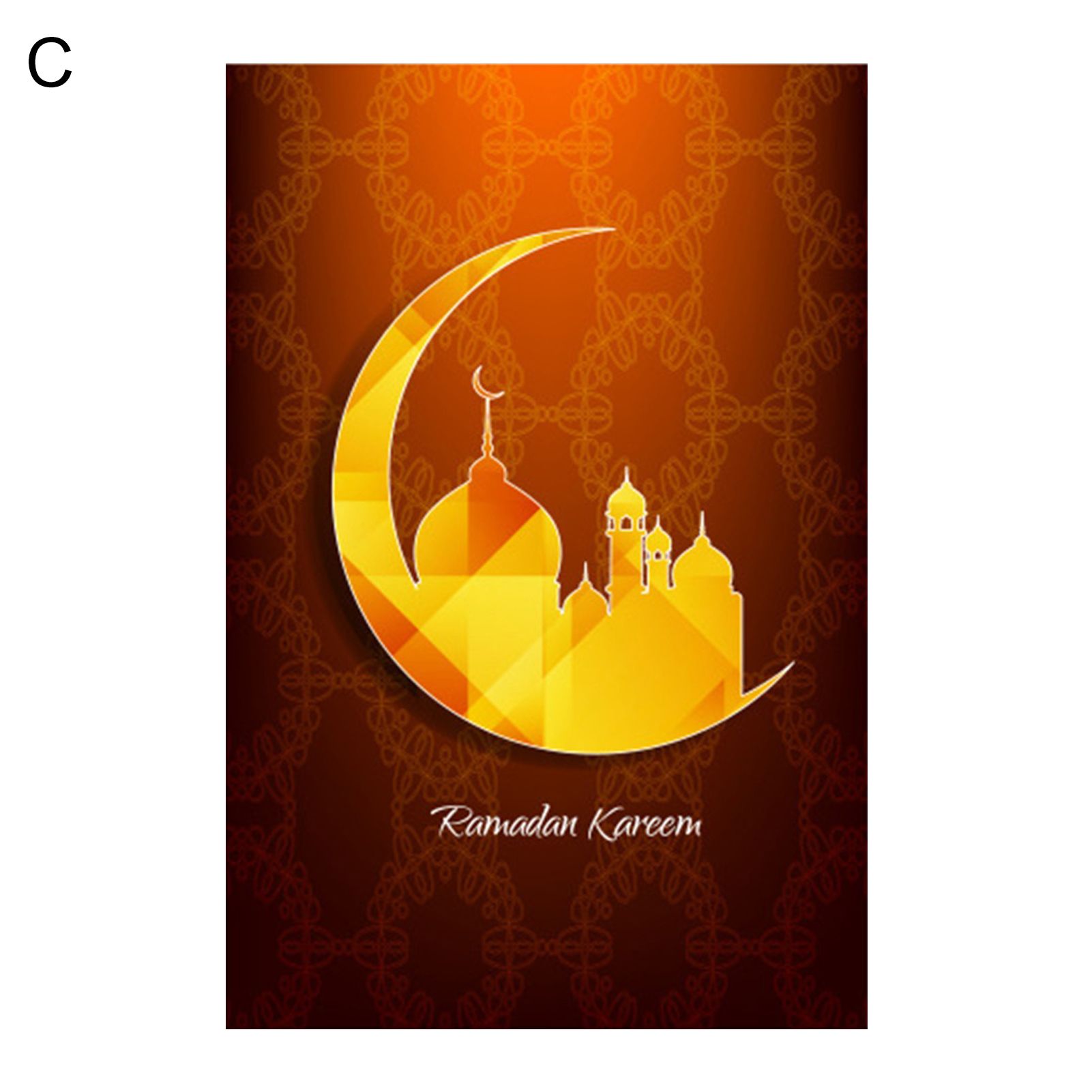 Banner Decor Moon Pattern Easy to Install Double-Sided Banner Decor