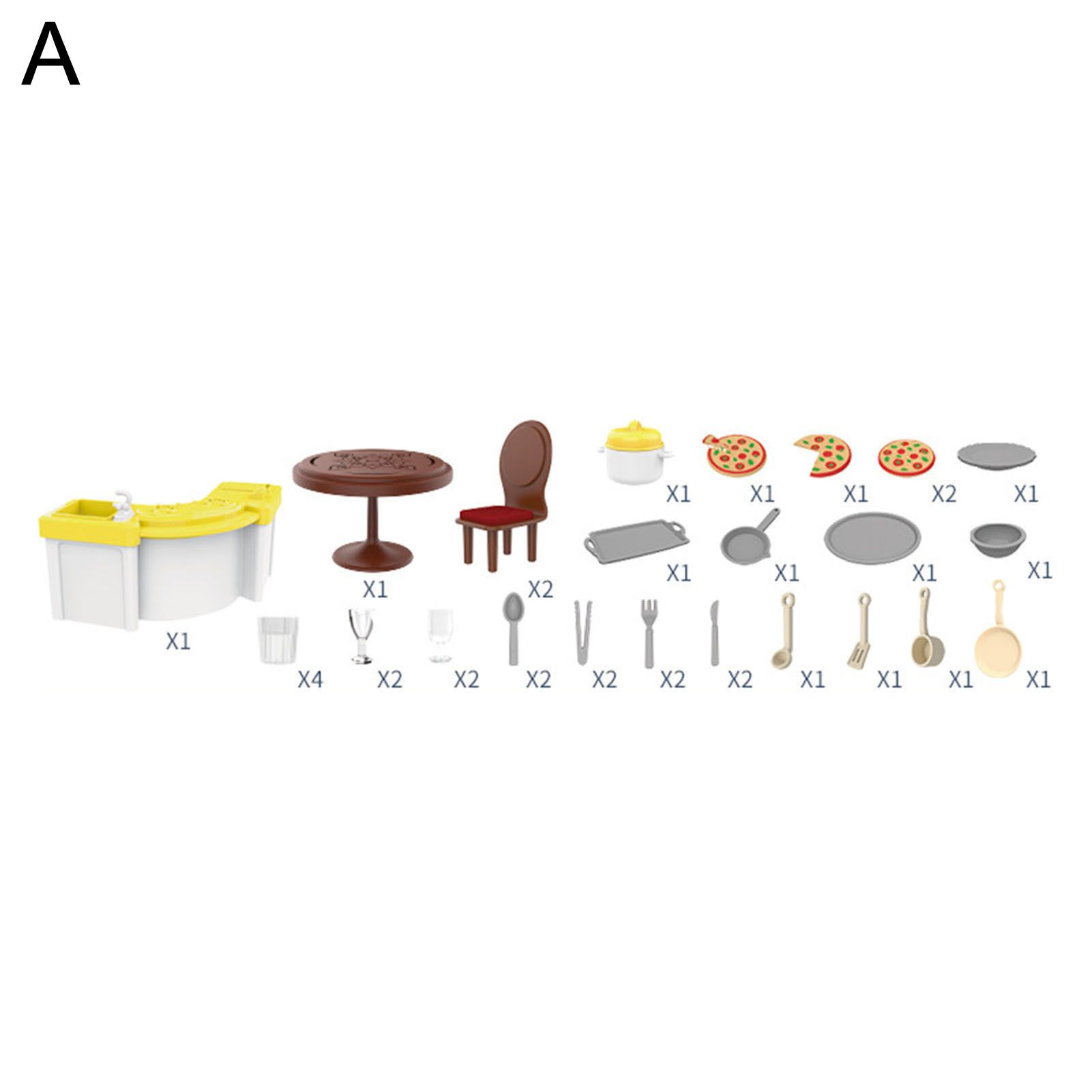 1Set Role Play Toy Wide Application Adorable Plastic Bread Flower Shop Pretend Toy for Kids
