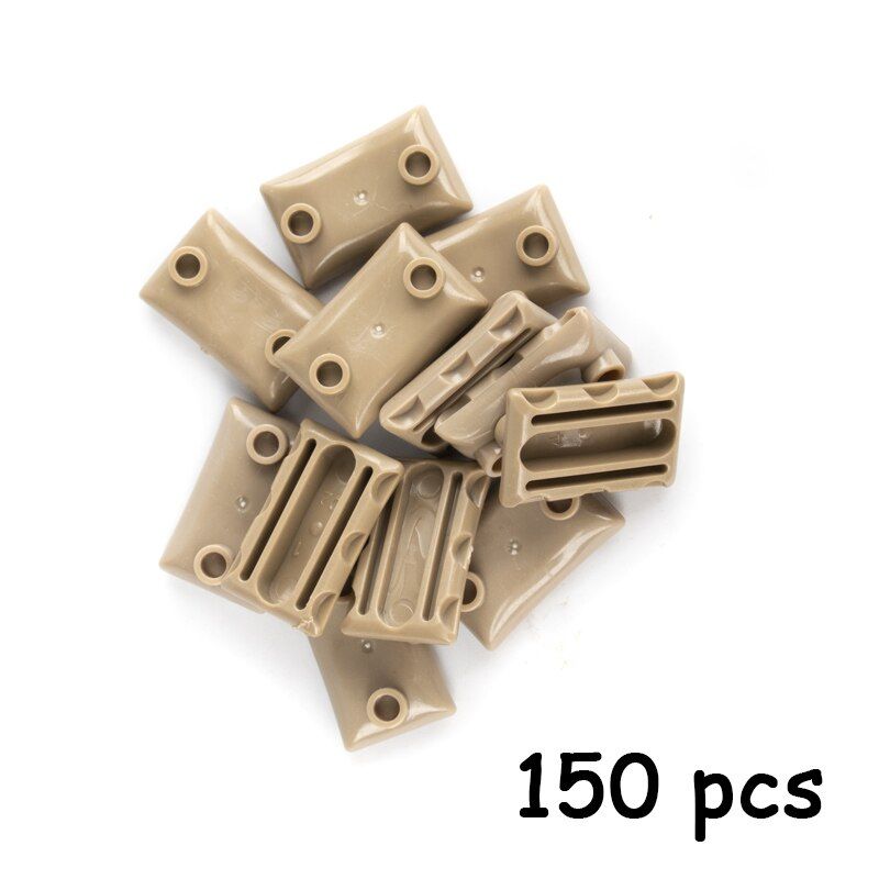 150PCS MOC City House Building Blocks Military Castle Wall Accessories Blocks Christmas Parts Assembles Profile Bricks Toys