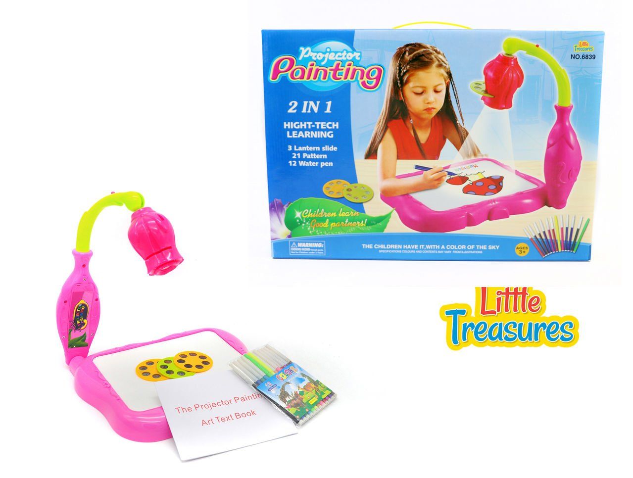 Artist Projector Painting kit a cute toy set for kids age 3+ combination of battery operated, high tech 3 lantern...