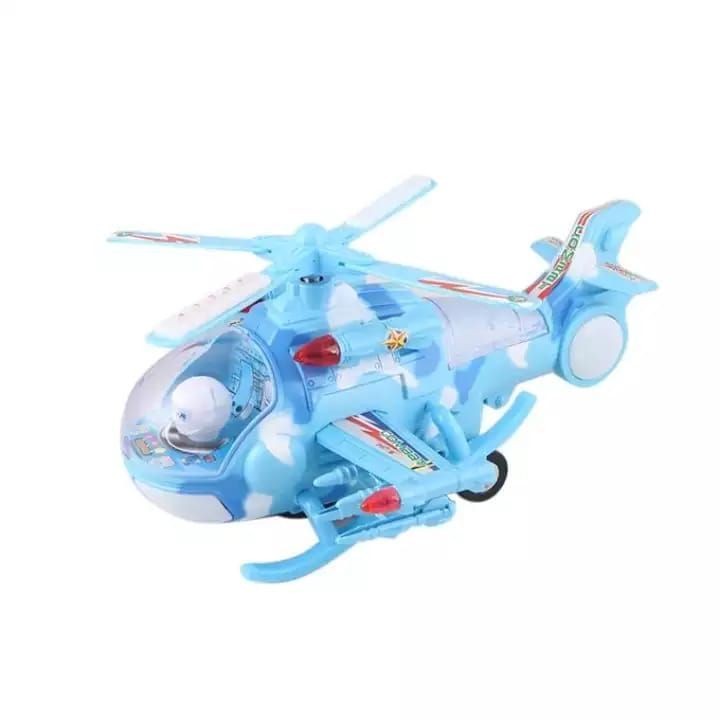 Plastic Helicopter - Blue