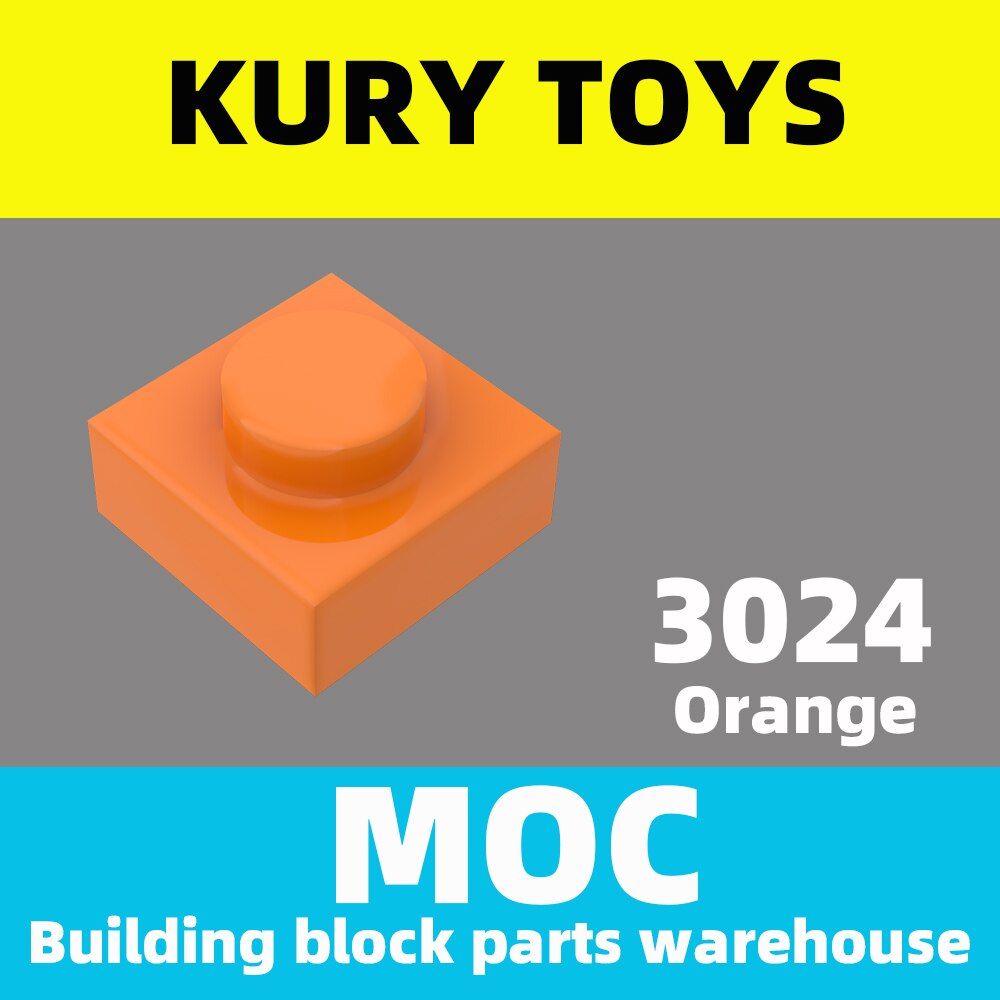Kury Toys DIY MOC For 3024 100pcs Building block parts For Plate x For toy brick