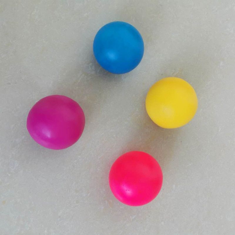 4.5CM Stick Wall Ball Stress Relief Ceiling Balls Squash Ball Globbles Decompression Toy Sticky Target Ballceiling Light Ball