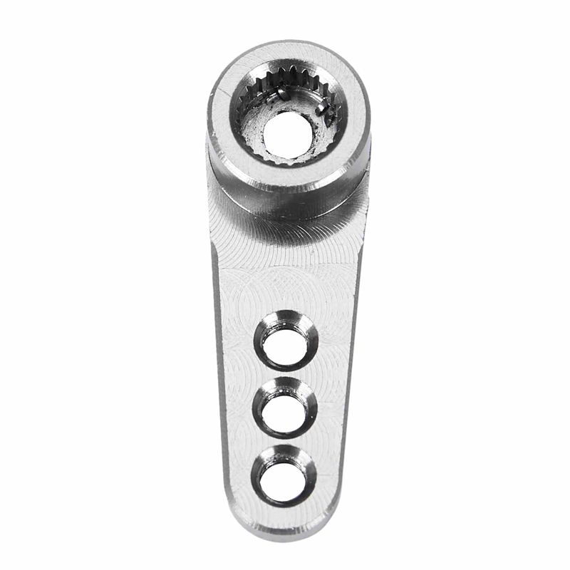 28.5mm 25T Teeth Tooth Steering Half Servo Arm Horn For 1/10 RC Model Car Traxxas Axial Silver - Silver