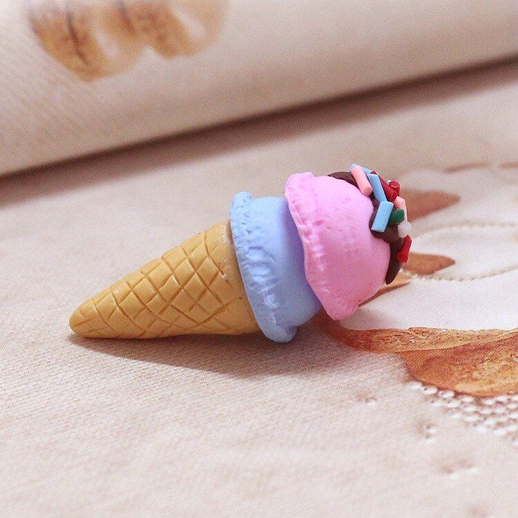 Ice cream cone Supplement Charms for Slime DIY Polymer Filler Addition Slime Accessories Toy Lizun Modeling Clay Kit for Child