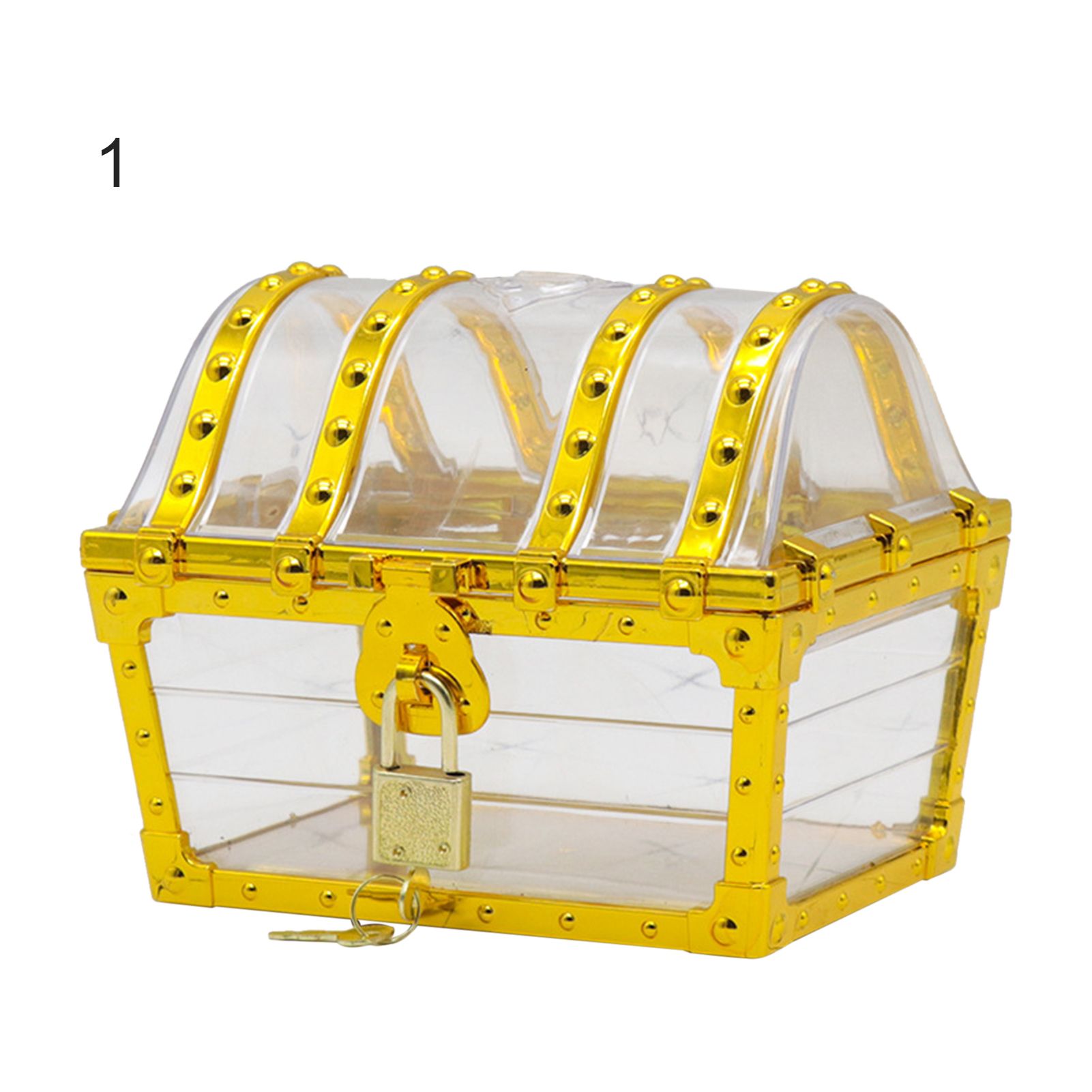 Pirate Treasure Toy Retro Creative Exquisite Workmanship Transparent Pirate Treasure Toy Kit for Home