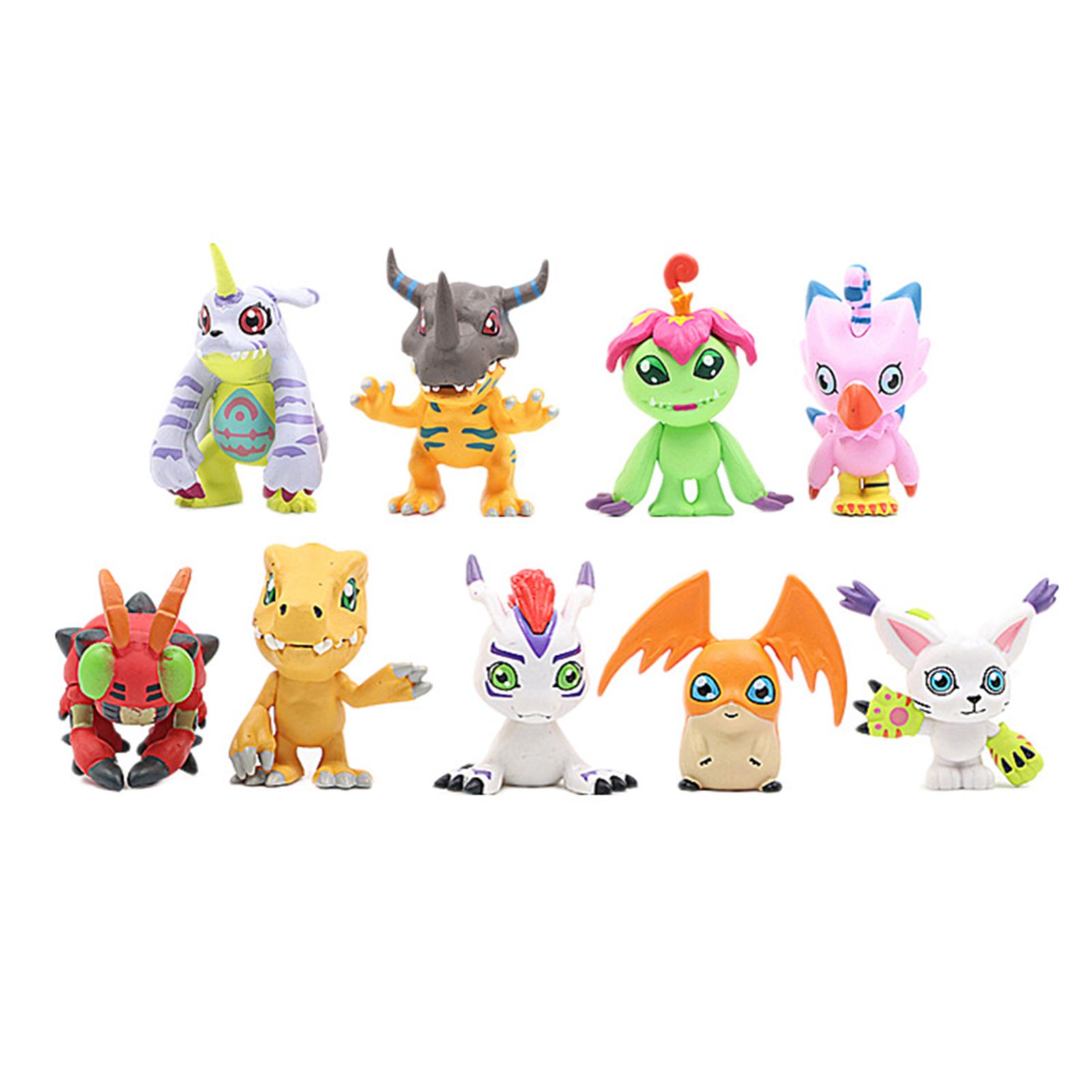 9 Pcs Digimon Adventure Figure Portable Lightweight PVC Digimon Adventure Cartoon  Model for Home